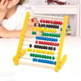 thumbnail image 6 of Education Abacus for Kids Math 10 Row Wooden Counting Frame Abacus Teach Counting, Addition and Subtraction, Math Number Game Preschool Learning Toys Yellow, 6 of 8
