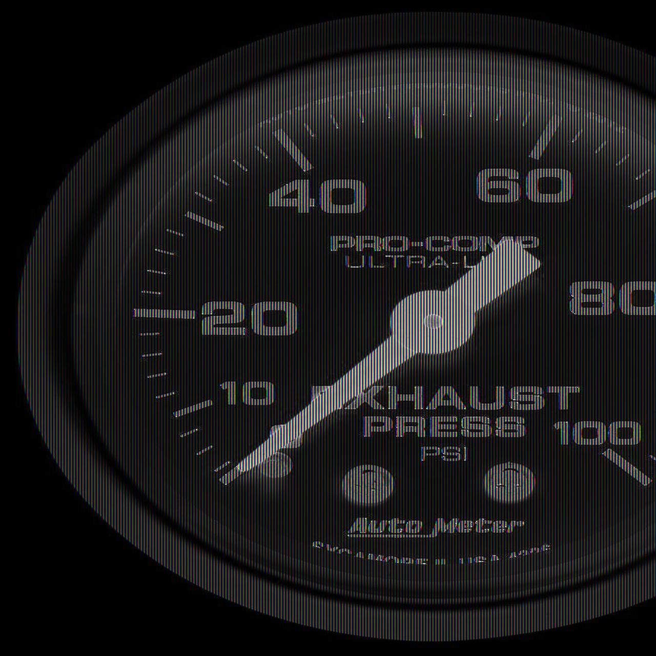 Exhaust Pressure Gauge 0100psi UltraLite