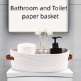 thumbnail image 6 of Yvsxxv Woven Storage Basket With Double Handles Cotton Rope Basket Toy Storage Organizer for Living Room Baby Nursery Drawer, 6 of 7