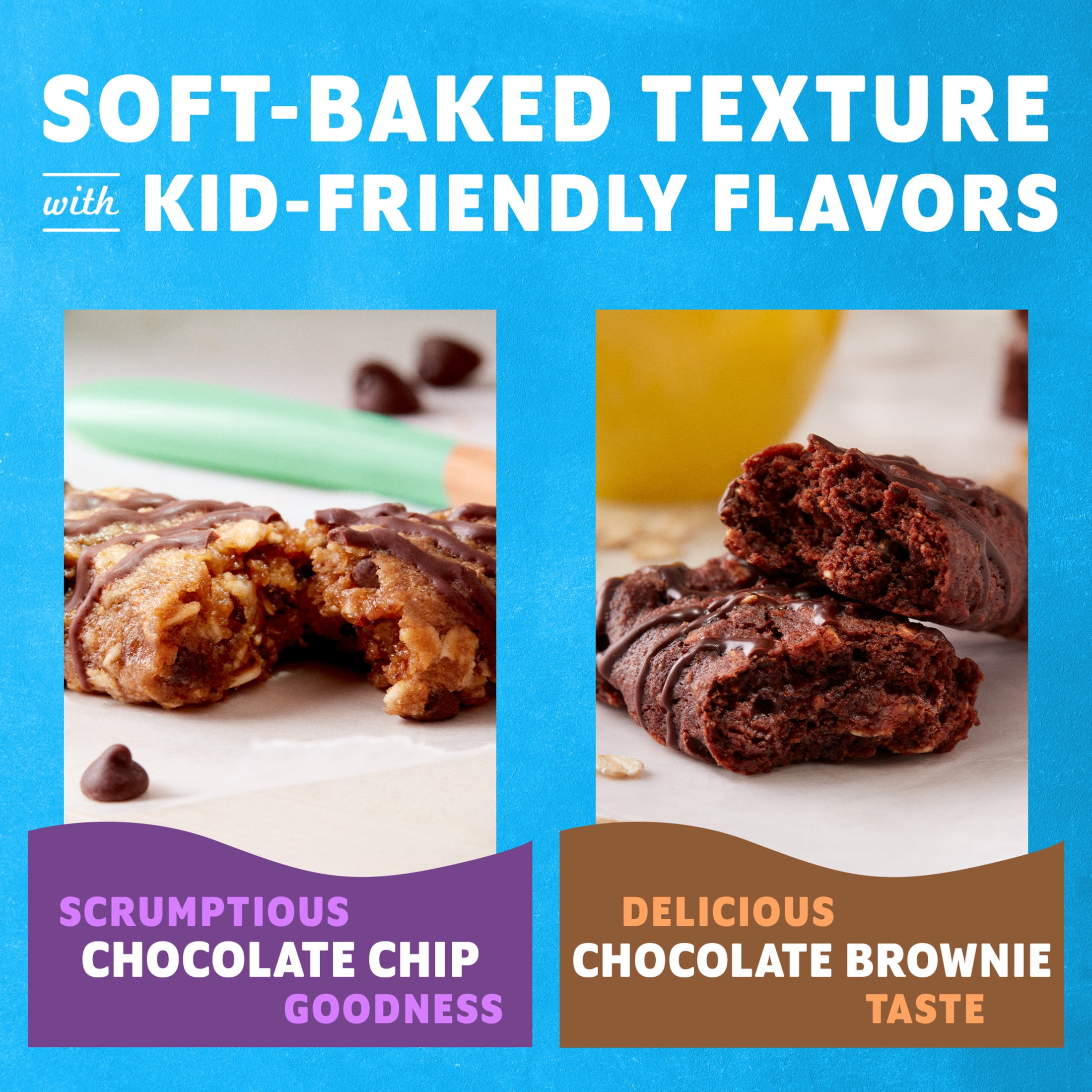 Zbar Soft-Baked Energy Snack Bars Variety Pack, 2 Flavors, Organic Granola Bars, Snacks for Kids, 36ct