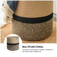 thumbnail image 4 of Ceta de almacenamiento de canasta de canasta de almacenamiento de 1 PC Sundries Canasta de canasta casera (negro amarillo), 4 of 8