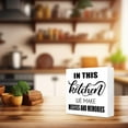 thumbnail image 6 of Zomyto 5x5 In Rustic Kitchen Sign Decor,In this Kitchen We Make Messes and Memories Wooden Box Sign, 6 of 7