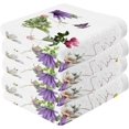 thumbnail image 2 of GZHJMY Butterfly Flowers1 Wash Cloths 2 Pack - 12 x 12 Inch Super Super Soft Washcloths for Your Face and Body - 100% Cotton Absorbent Baby Face Towel, 2 of 7