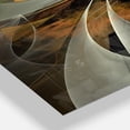 thumbnail image 2 of DesignArt Horloge Murale Grande Fleur Fractale Dorée Symétrique, 2 of 3