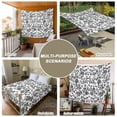thumbnail image 6 of Black Flower Small Tapestry for Bedroom Wall Hanging Tapestry, Vintage Farmhouse Boho Leaf Spring Plant Ceiling Backdrop Tapestries Poster Blanket Wall Decor for Teens Room Living Room Dorm 23" x 28", 6 of 8