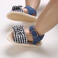 thumbnail image 5 of REDARER Girls Sandals Flat Bottom Lightweight Open Toe Breathable Polka Dot Bow,Size 6-12 Months, 5 of 8