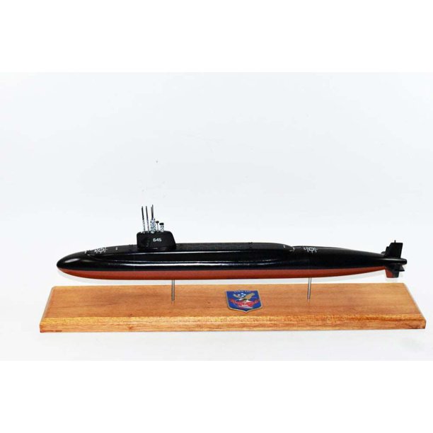 USS James K. Polk SSBN645 Submarine Model, Navy,20, Scale Model, Mahogany, Benjamin Franklin