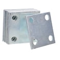 thumbnail image 2 of 8 Pcs Support de Structure Soudable Plaque de Base Support de Structure Soudable Plaque en Acier avec Trous Plaque de Base pour Support de Structure Utilisation Industrielle Soudure sur Plancher Bride Feuille, 2 of 9