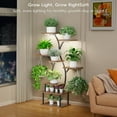 thumbnail image 3 of Stand Indoor with Grow Light, 8 Tiered Indoor  Shel, 48" Tall  Stand for Indoor Plants,Metal  Flower Holder, Tree-Shaped  Rack for Patio, Home, Easy Assemble, 3 of 8