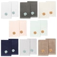 thumbnail image 2 of Authentic Hotel and Spa  Turkish Cotton Aaron 2PC Embellished Fingertip Towel Set Charcoal, 2 of 5