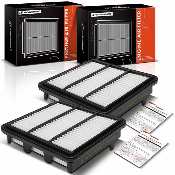 A-Premium 2-PC Engine Air Filter Compatible with Honda CR-V CRV 2023, Civic 2022-2023, Accord 2023 & Acura Integra 2023-2024, 1.5L, Replace# 1722064AA00