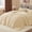Beige-King, variant on Fleece Comforter Set -super Soft & Warm Fluffy Beige Bedding Luxury Fuzzy Heavy Bed For Winter With 1 Pillow Case