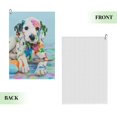thumbnail image 2 of Honeii A Funny Little Dalmatian Puppy Print Golf Towel, Golf Towels for Golf Bag with Carabiner Clip, Tri-fold Waffle Pattern Golf Towel, 2 of 6