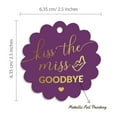 thumbnail image 6 of Inkdotpot Real Gold Foil Kiss The Miss Goodbye Bridal Shower Tags Favor Hang Paper Tags 100 Pieces, 6 of 6