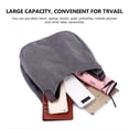 thumbnail image 7 of PlasMaller Fashion Women's Multi-pocket Cotton Canvas Handbags Shoulder Bags Totes Purses, Black, 7 of 7