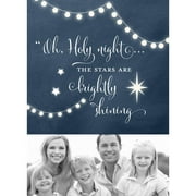 Oh Holy Night Stars Standard Holiday Card