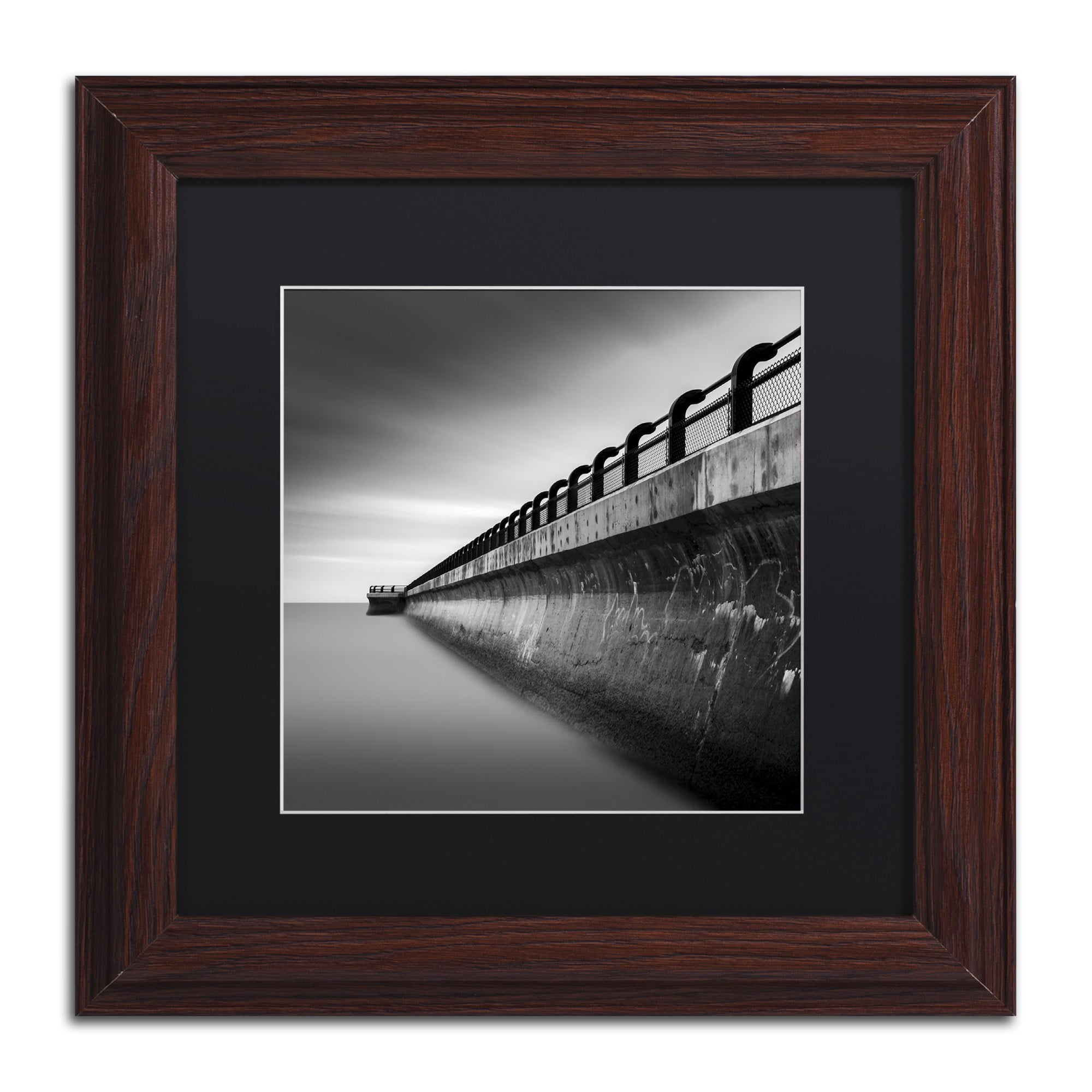 Dave MacVicar 'Water Works 2' Black Matted Framed Art