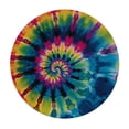 thumbnail image 2 of Nawypu Round Tablecloth Rainbow Tie Dye Colorful Fitted Elastic Waterproof Wipeable Table Cloth Cover Decor Table Pad Cover for lndoor Outdoor-Medium, 2 of 7