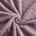 thumbnail image 5 of Mainstays Plush Textured Blanket, Lilac, King 102" x 90", All Ages, 5 of 5
