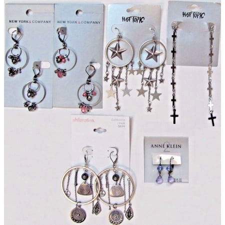 6 Wholesale Lot $70 Retail Fashion Jewelry Earrings Costume