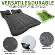 Zone Tech Inflatable Air Bed Car Mattress with Air Pump, Travel Pillow & Carrying Pouch