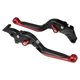 thumbnail image 1 of Unique Bargains Par de palancas de embrague de freno de motocicleta plegables ajustables para Suzuki GSX-R125 2020-2021 Negro Rojo, 1 of 7