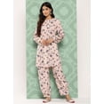 thumbnail image 1 of Janasya Indian Women's Light Peach Crepe Digital Printed Kurta with Salwar Pant, 1 of 7