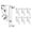 Clear, variant on Luckyn 12 Pieces Valance Clips Curtain Clips 2 inches Clear Blind Clips for Blind Valance