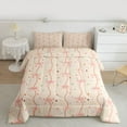 thumbnail image 2 of Feelyou Kids Princess Bowknot Twin Comforter Sets, Cartoon Stars Bedding Set, 2 Pieces, 2 of 8