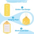 thumbnail image 3 of Uxcell Award Ribbon Prize Medal Ribbon with Event Card and Rope for Special Occasions Yellow, 3 of 7