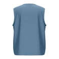 thumbnail image 5 of Xdegoge Casual V Neck Sleeveless Blouses for Women Cotton Linen Button Up Tank Tops Relaxed Fit Summer Camisoles Flowy Shirts Lightweight Daily Work Office Wear, 5 of 5