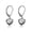 Silver A, variant on Gold Plated Heart Dangle Earrings for Women,Silver Dangle Leverback Earrings Hypoallergenic Love Heart Dangle Drop Earrings for Jewelry Gifts