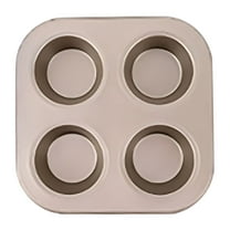 ACDANC 4 Cup Cake Mould Muffin Pan Tray Cake Mould in the Shape of Cupcake Non-Stick Baking Pans Kitchen Easy to Clean