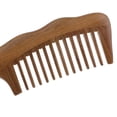 thumbnail image 3 of del de la barba del tamaño del bolsillo del cepillo antiestático del sándalo natural Yuyangstore Peine de diente ancho de sándalo, 3 of 8