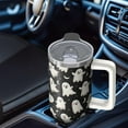 thumbnail image 5 of 30oz Halloween Tumbler with Straw and Lid Spooky Ghost Candy Travel Coffee Tumbler Cup with Handle for Spooky Halloween Gifts, 5 of 5