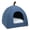 Blue, variant on Yajisi Foldable Cat Bed Breathable Dog House Indoor Pet Tent Cave with Soft Mat, Cozy Puppy Sleeping Nest for Cats and Small Dogs, Blue Size Large (19.68 inches / 50 cm)