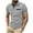 Gray, variant on WREESH Men's Polka Dot Gradient Sport Tee Short Sleeve Top with Buttoned Waffle Neck a Sporty Short Sleeve Top with Style White
