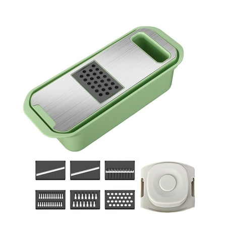 

SUKIY 6 in 1 Vegetable Slicer Veggie Fruits Shredder Cheese Grater for Kitchen