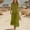 *Green, variant on ClodeEU Women's V Neck Short Sleeve Tiered Midi Dress,Casual A Line Flowy Dress Green,Women's Plus L
