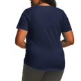 thumbnail image 4 of T-shirt à Manches Courtes à Col Rond pour Femmes Grande Taille, 4 of 6