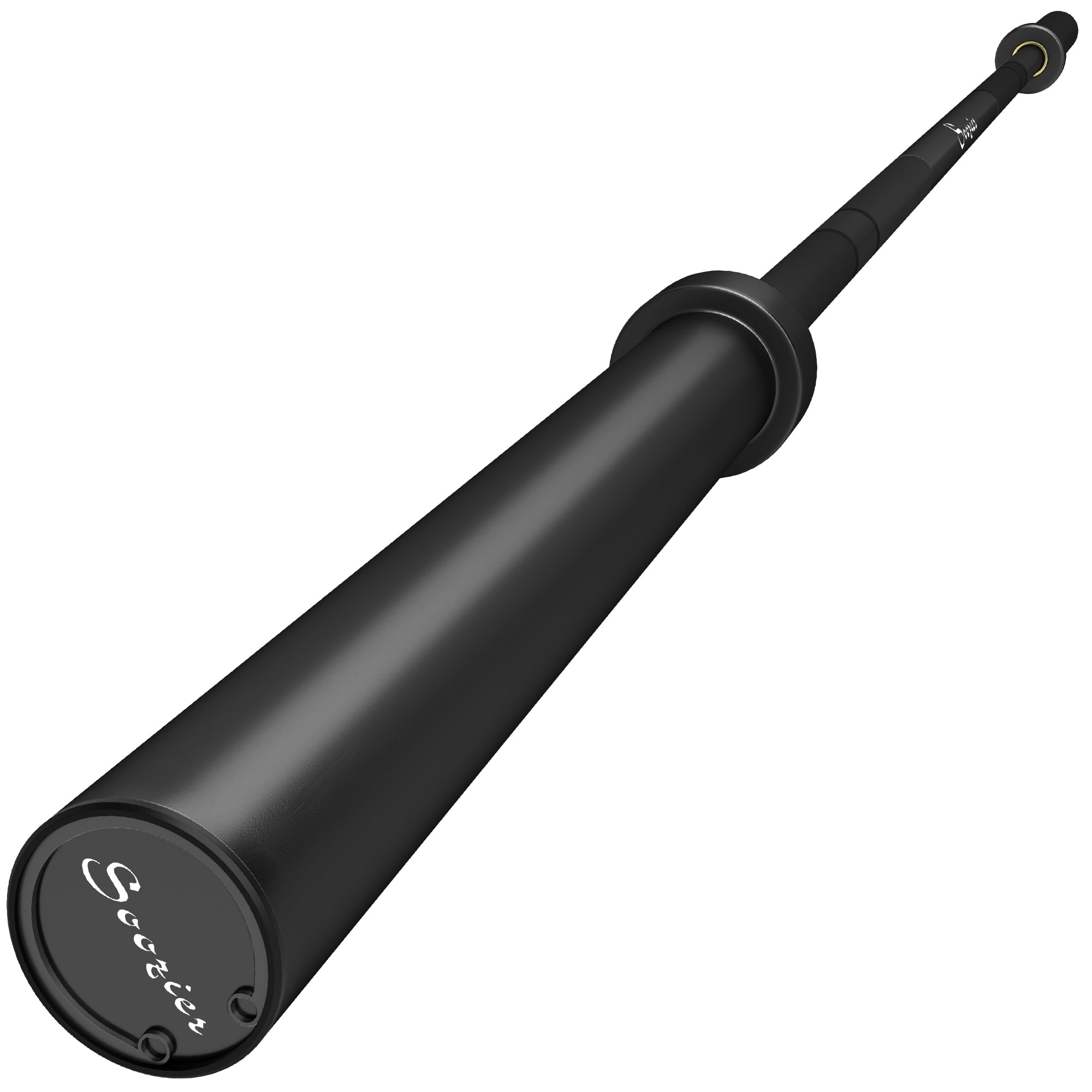 Soozier 7.2ft Weight Bar, Bench Press Bar with Rotating Sleeves, 1500lbs Weight Capacity, Black