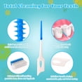 thumbnail image 3 of ACDANC 100 Pieces Interdental Brushes,Silicone Dental Floss Picks with Case,Blue Tooth Floss Picks for Teeth Cleaning, 3 of 7