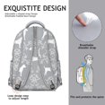 thumbnail image 5 of Cute Dog & Succulents Backpack - Botanical Theme for Nature Lovers, Gift for Plant & Pet Fans, Eco-Friendly Material, Roomy Front Pocket, 5 of 6