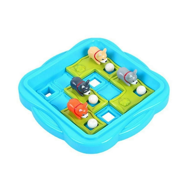 Rompecabezas Tangram de perro en movimiento para niños, juguetes educativos de mesa para niños, entrenamiento de pensamiento lógico, ajedrez, regalos de intelecto.