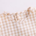 thumbnail image 6 of FINALGANG Girls Kids Summer Casual Two Piece Outfit With Round Neck Sleeveless Gingham Checkered Top Elastic Waist Shorts For Toddler Daily Play Wear Versatile Set, 6 of 8