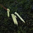 thumbnail image 3 of 6pc UST 9in Glow-in-the-Dark Camp Tent Stakes for Outdoor Camping, White High-Impact Plastic, 3 of 6