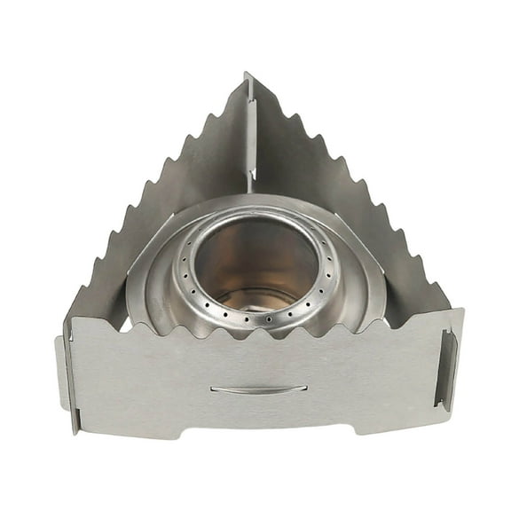 Stainless Steel Backpacking Stove Compact Burner For Outdoor Camping Hiking Picnic