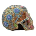 thumbnail image 4 of Ebros Gift Day of The Dead Floral Sugar Skull 6.5" Statue Skeleton Head Sculpture, Hand-painted, 4 of 10