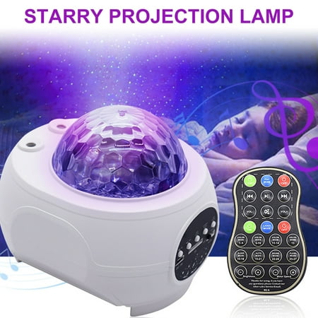 

Dalx Starry Projector Lamp LED Star Night Light Ocean Wave Bluetooth-compatible Speaker Colorful Projection Light