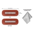 thumbnail image 2 of WIRESTER Durable Hard Clamshell Eyeglass Case with Microfiber Cloth - Football Pattern, 2 of 6